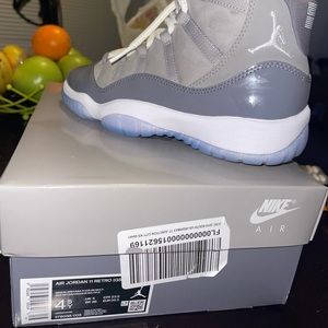 Jordan Retro 11s Cool Greys 2021 Deadstock sz 4.5y